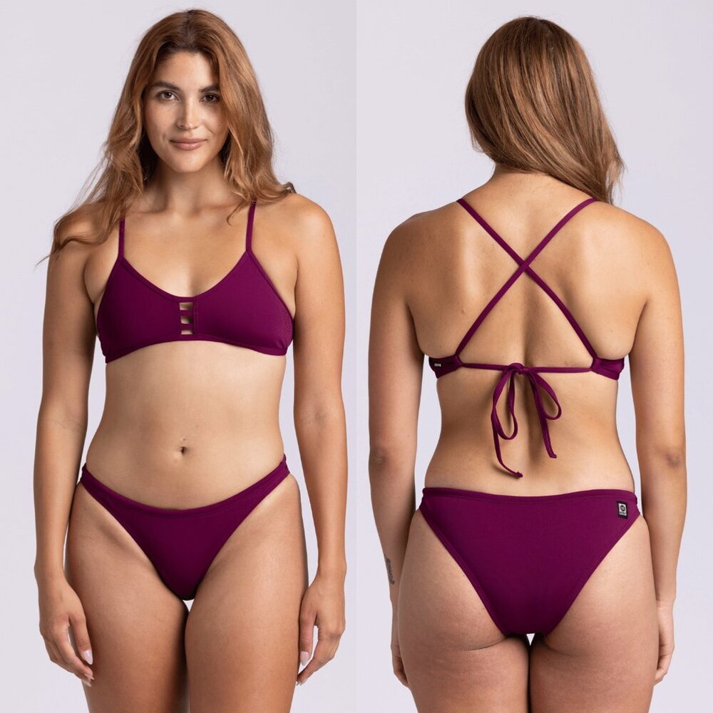 Jolyn Clothing Tomcat Top & Europe Bottoms - Cabernet - Size XL
